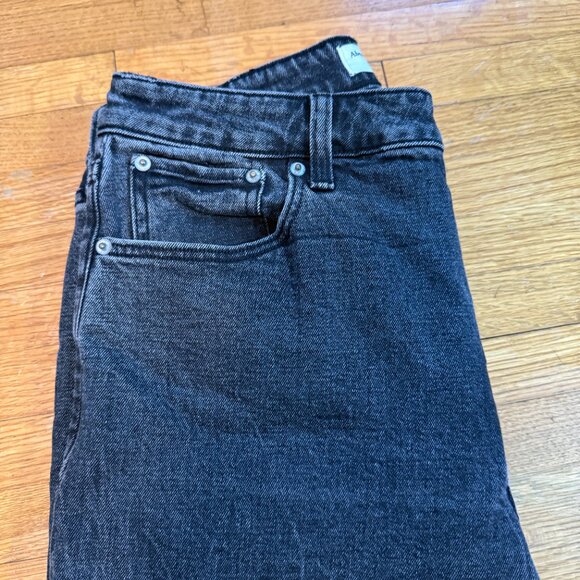 Abercrombie & Fitch The Mom High Rise Jeans | Curve Love | Gray/Black | Size 28 - Picture 7 of 7